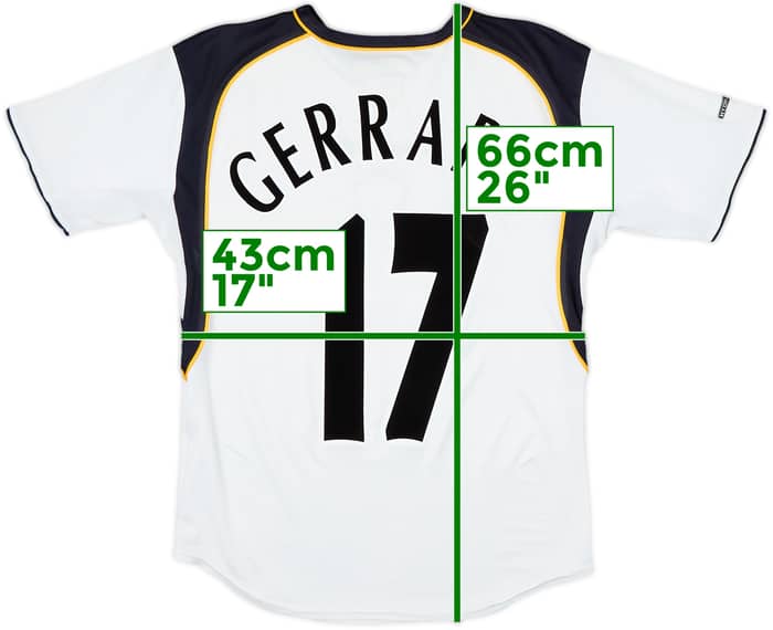 2001-03 Liverpool Away Shirt Gerrard #17 - 8/10 - (Y)
