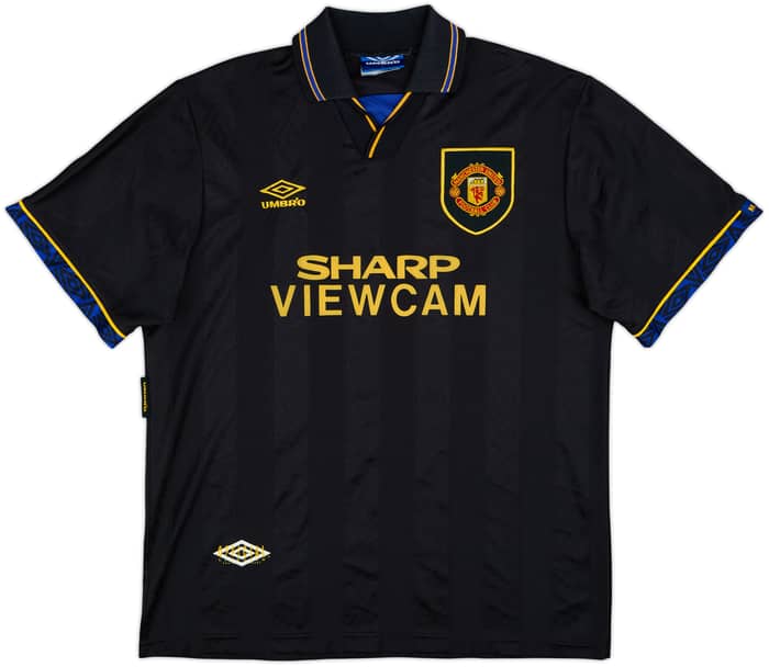 1993-95 Manchester United Away Shirt Cantona #7 - 8/10 - (L)