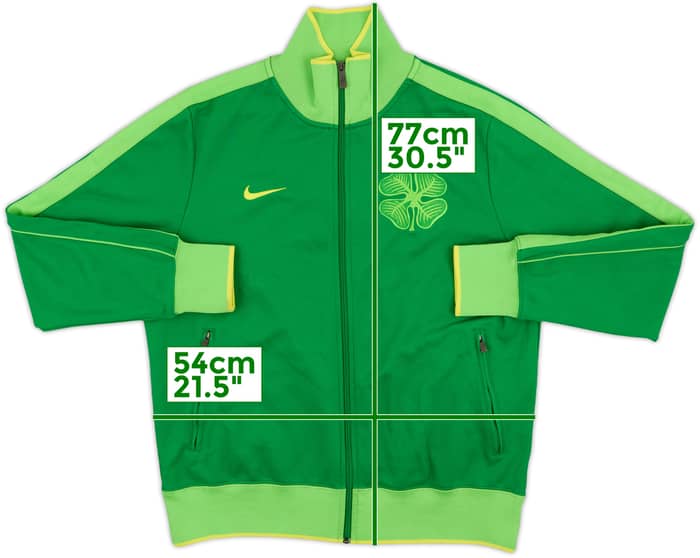 2010-11 Celtic Nike N98 Track Jacket - 8/10 - (L)