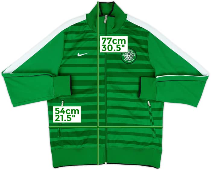 2011-12 Celtic Nike N98 Track Jacket - 8/10 - (L)