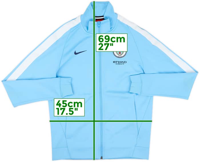 2017-18 Manchester City Nike Track Jacket - 7/10 - (S)