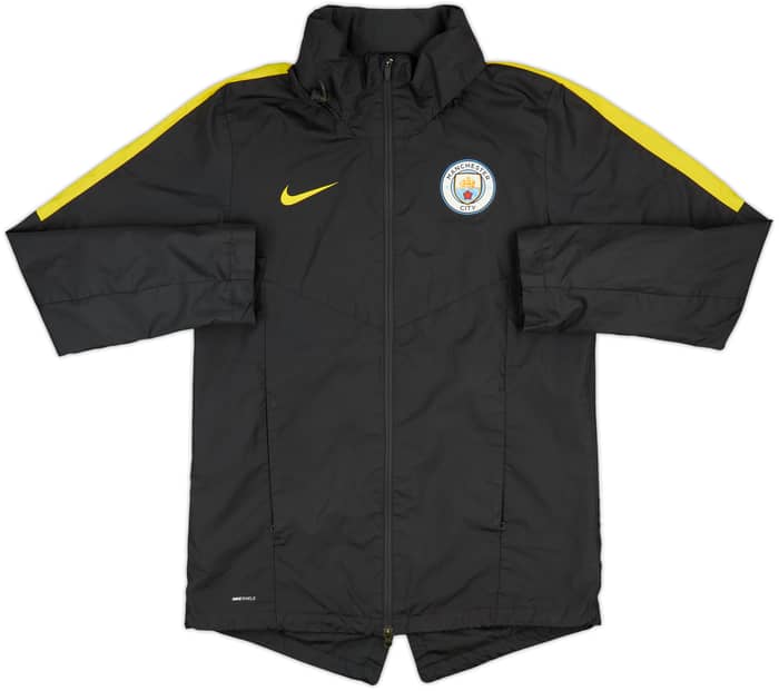 2016-17 Manchester City Nike Hooded Rain Jacket - 8/10 - (M)
