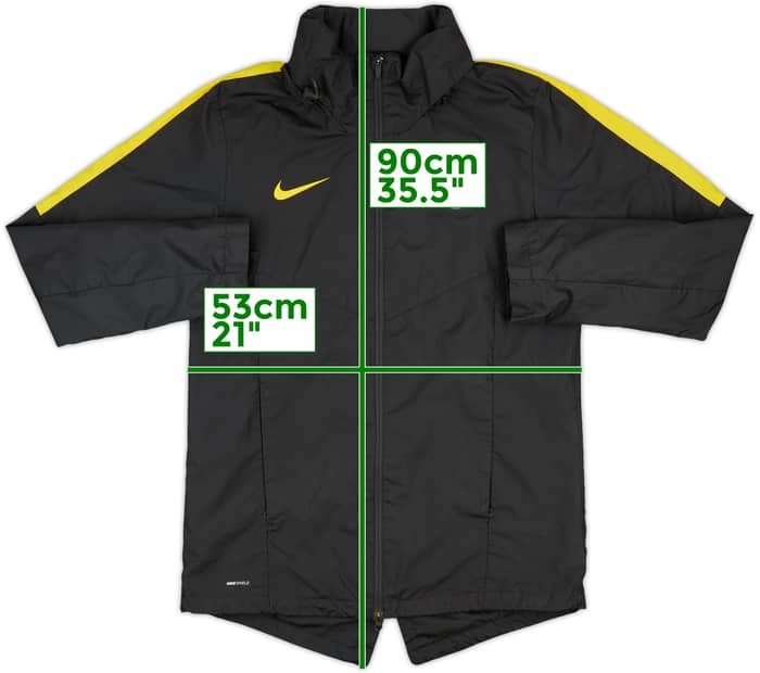 2016-17 Manchester City Nike Hooded Rain Jacket - 8/10 - (M)