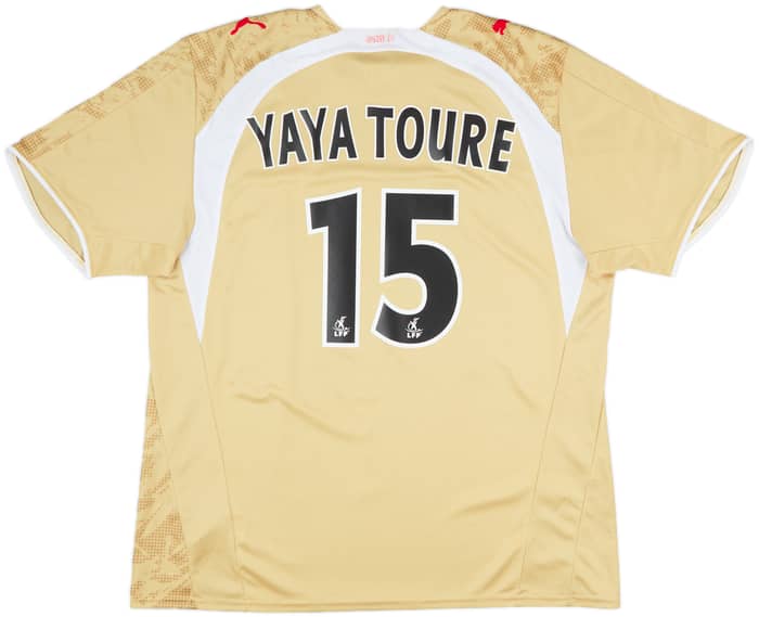 2006-07 Monaco Away Shirt Yaya Toure #15 - 9/10 - (XL)