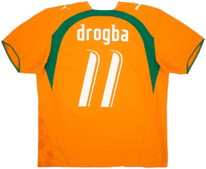 2006-07 Ivory Coast Home Shirt Drogba #11 - 7/10 - (XL)