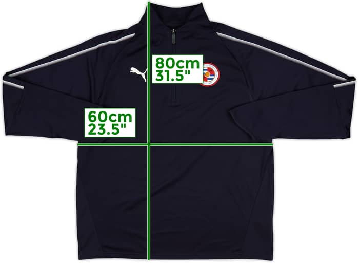 2017-18 Reading Puma 1/4 Zip Training Top - 8/10 - (XL)