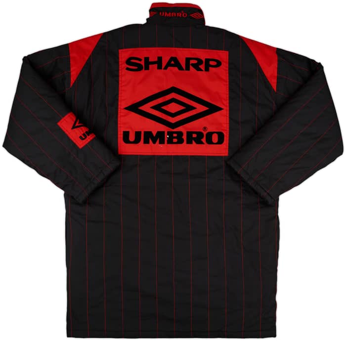1992-93 Manchester United Umbro Padded Bench Coat - 8/10 - (L)