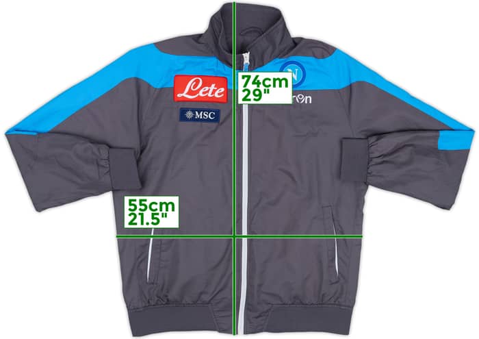 2014-15 Napoli Macron Track Jacket - 8/10 - (M)