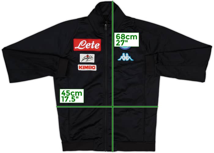 2017-18 Napoli Kappa Track Jacket - 8/10 - (S)