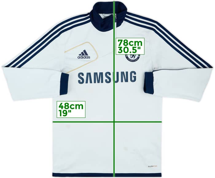 2012-13 Chelsea adidas 1/4 Zip Drill Top - 5/10 - (M/L)