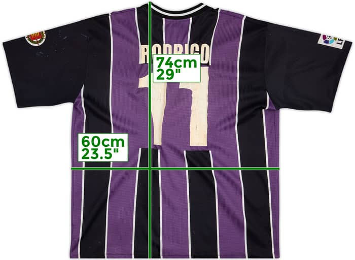 1999-01 Real Valladolid Away Shirt Rodrigo #11 - 3/10 - (XL)