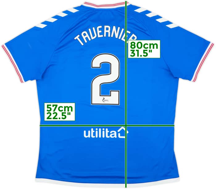 2019-20 Rangers Home Shirt Tavernier #2 - 4/10 - (XXL)