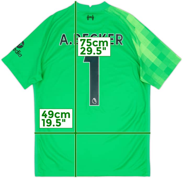 2021-22 Liverpool GK Shirt A.Becker #1 - 10/10 - (M)