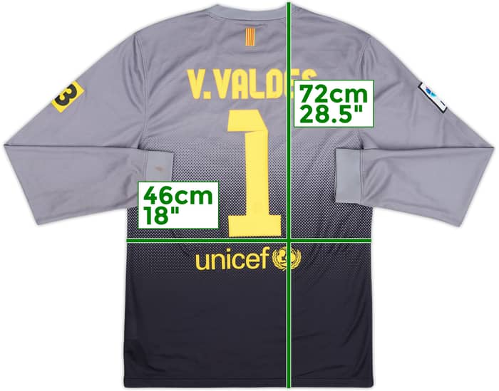 2012-13 Barcelona GK Shirt V.Valdes #1 - 8/10 - (S)