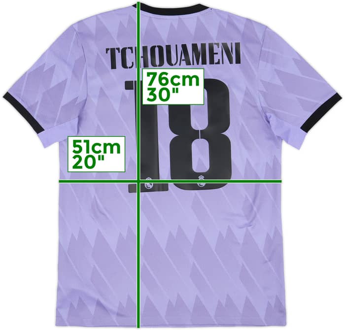 2022-23 Real Madrid Away Shirt Tchouameni #18 - 8/10 - (M)