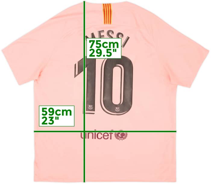 2018-19 Barcelona Third Shirt Messi #10 - 7/10 - (XL)