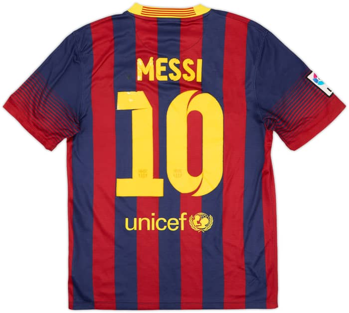 2013-14 Barcelona Home Shirt Messi #10 - 5/10 - (S)
