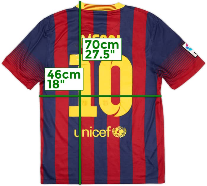 2013-14 Barcelona Home Shirt Messi #10 - 5/10 - (S)
