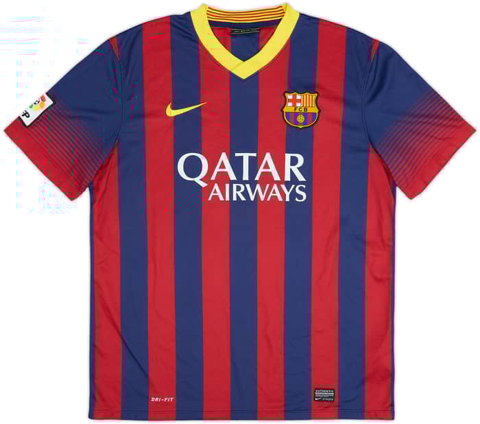 2013-14 Barcelona Home Shirt Messi #10 - 6/10 - (L)