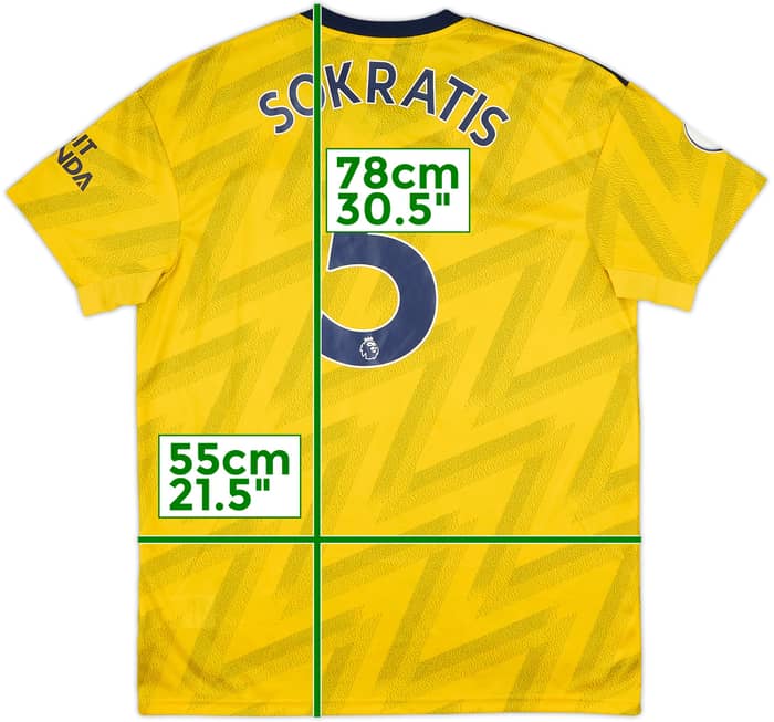 2019-20 Arsenal Away Shirt Sokratis #5 - 8/10 - (L)