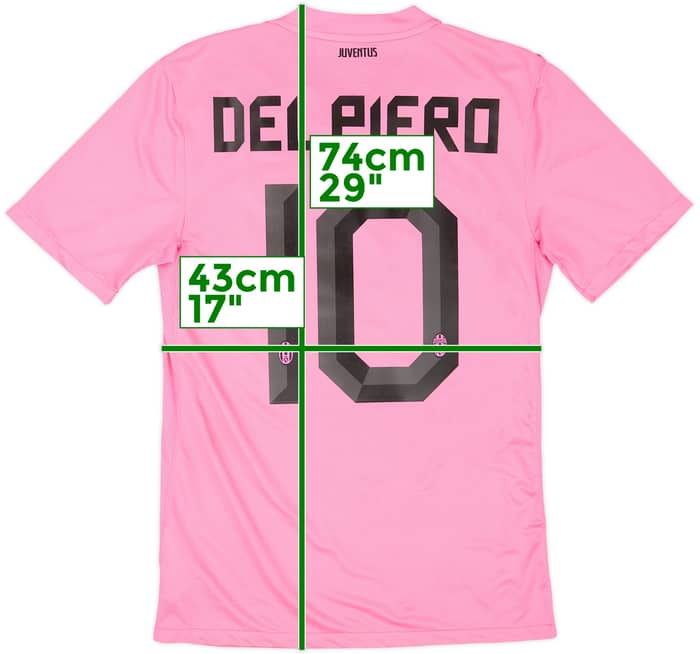 2011-13 Juventus Away Shirt Del Piero #10 - 7/10 - (S)