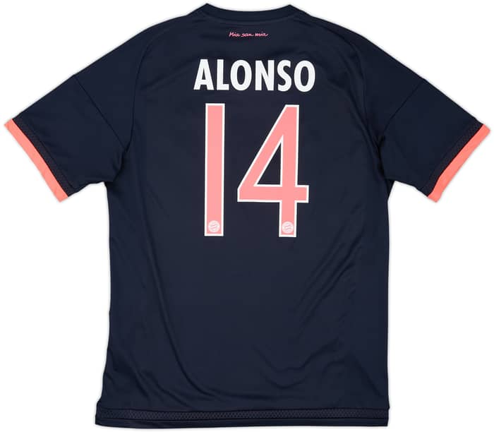 2015-16 Bayern Munich Third Shirt Alonso #14 - 8/10 - (M)