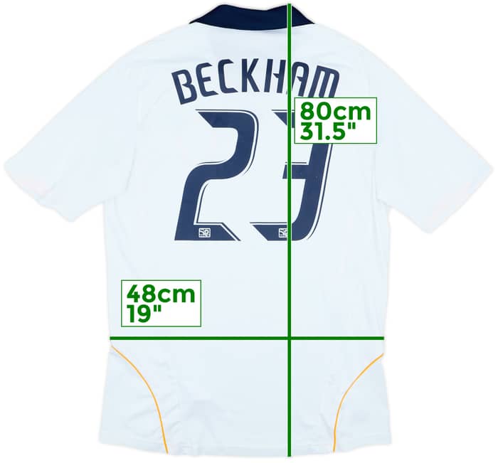 2008-09 LA Galaxy Home Shirt Beckham #23 - 6/10 - (M)