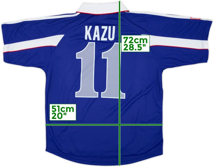 1999-00 Japan Player Issue Home Shirt Kazu #11 - 8/10 - (L)