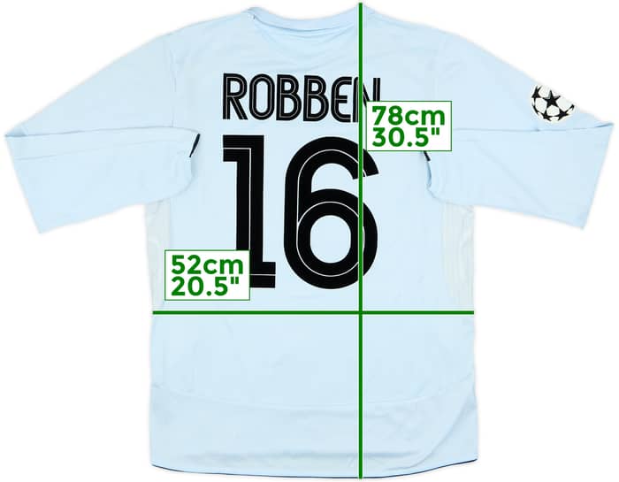 2005-06 Chelsea Away L/S Shirt Robben #16 - 7/10 - (L)