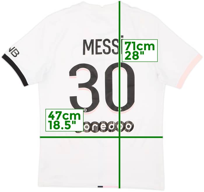 2021-22 Paris Saint-Germain Away Shirt Messi #30 - 5/10 - (S)