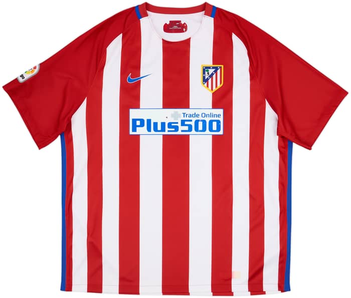2016-17 Atletico Madrid Home Shirt Godin #2 - 6/10 - (XXL)
