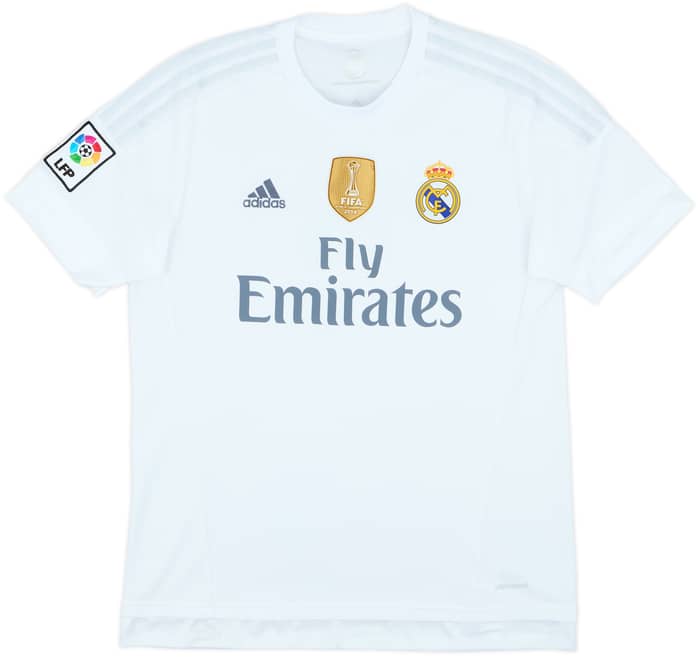 2015-16 Real Madrid Home Shirt Sergio Ramos #4 - 8/10 - (L)