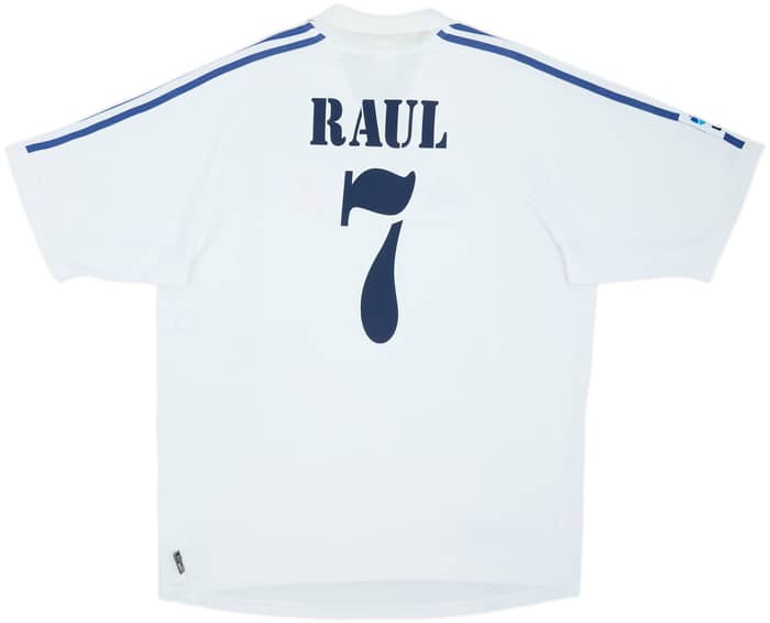 2001 Real Madrid Home Shirt Raul #7 - 8/10 - (XL)