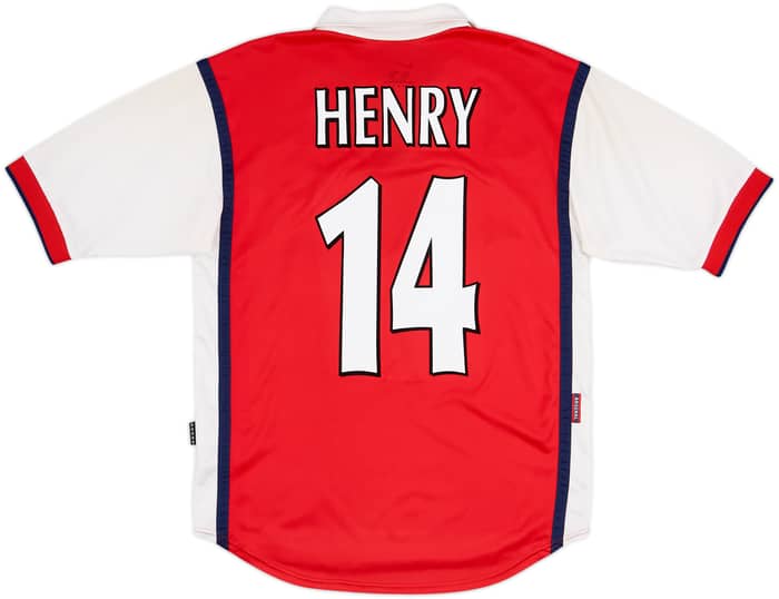 1999-00 Arsenal Home Shirt Henry #14 - 8/10 - (S)