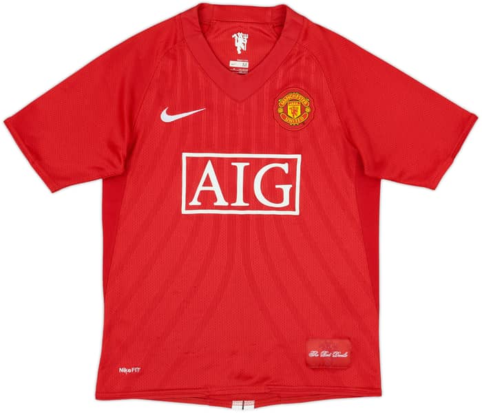 2007-09 Manchester United Home Shirt Rooney #10 - 8/10 - (11-12 Years)