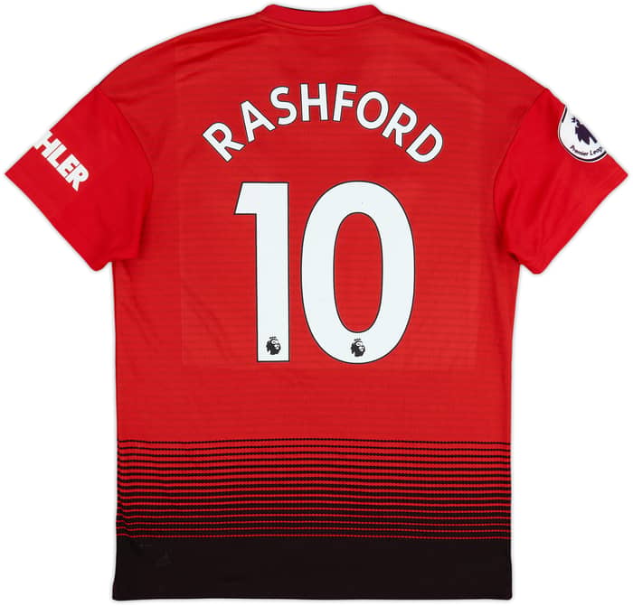 2018-19 Manchester United Home Shirt Rashford #10 - 7/10 - (M)