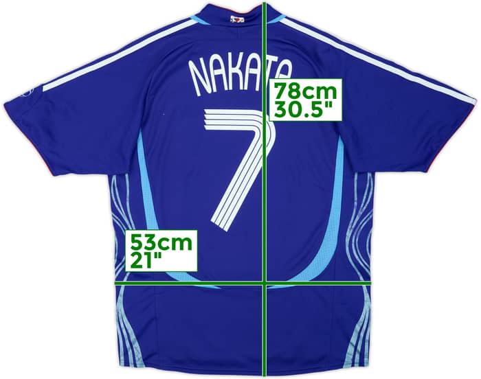 2006-08 Japan Home Shirt Nakata #7 - 6/10 - (L)