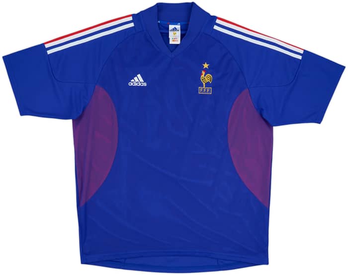 2002-04 France Home Shirt Zidane #10 - 9/10 - (L)