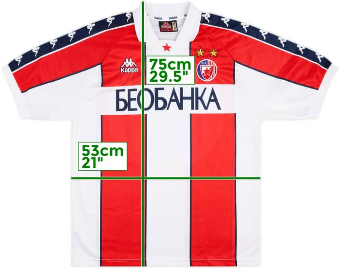 1997-98 Red Star Belgrade Home Shirt #18 - 9/10 - (XL)