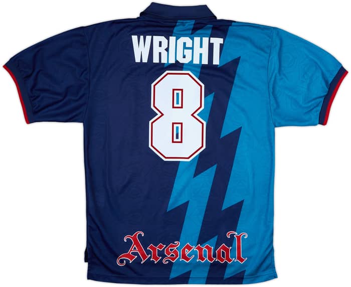 1995-96 Arsenal Away Shirt Wright #8 - 9/10 - (L)