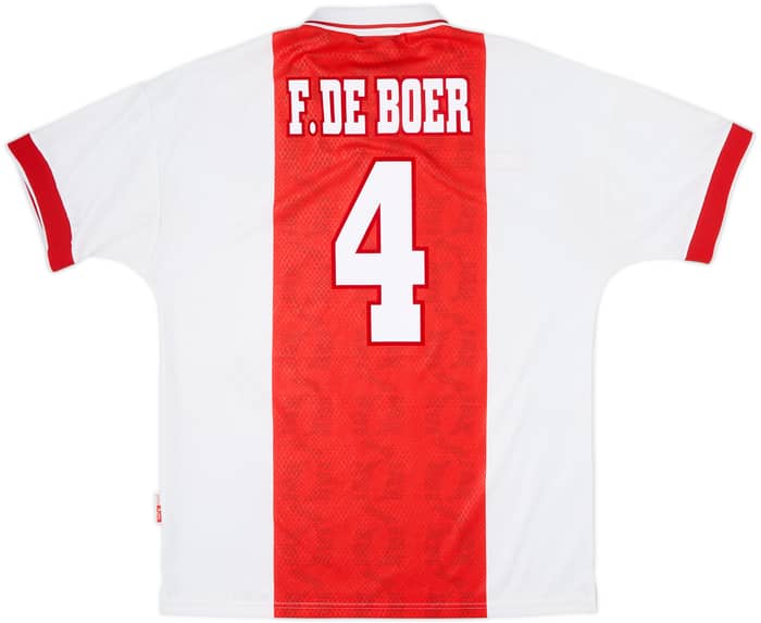 Camiseta de local del Ajax 1998-99 F. De Boer #4 - 7/10 - (L)