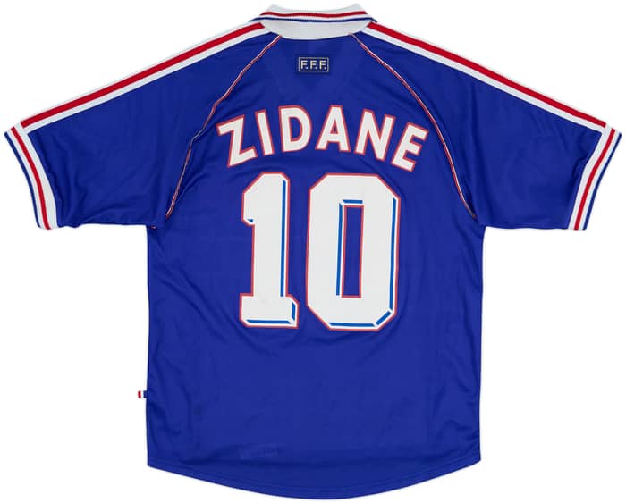 1998-00 France Home Shirt Zidane #10 - 6/10 - (M)