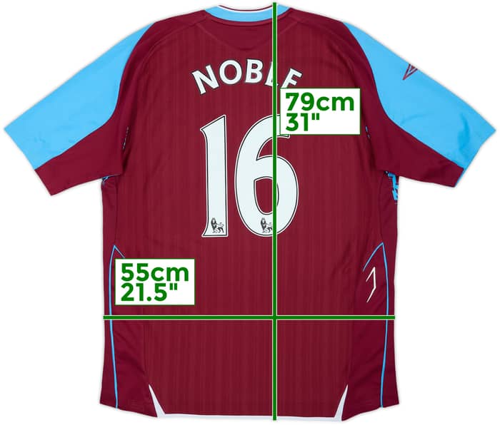 2007-08 West Ham Camiseta Local Noble #16 - 6/10 - (L)