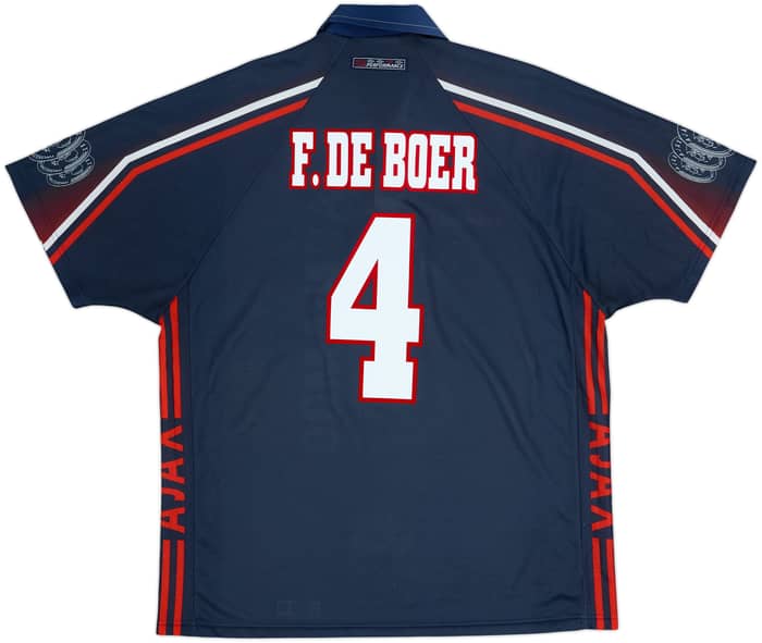 1997-98 Ajax Away Shirt F. De Boer #4 - 8/10 - (XL)