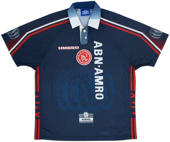 1997-98 Ajax Away Shirt F. De Boer #4 - 8/10 - (XL)