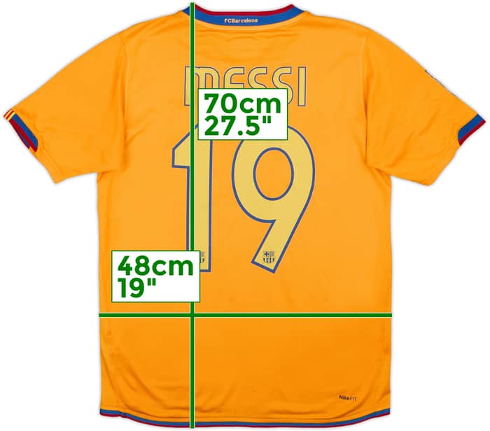 2006-08 Barcelona Away Shirt Messi #19 - 6/10 - (M)