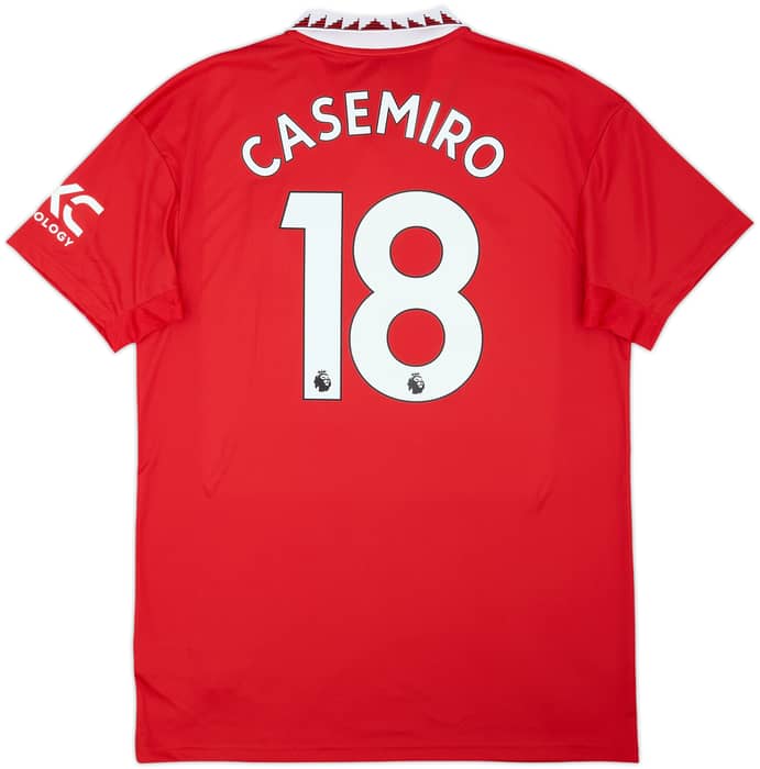 2022-23 Manchester United Home Shirt Casemiro #18 (L)