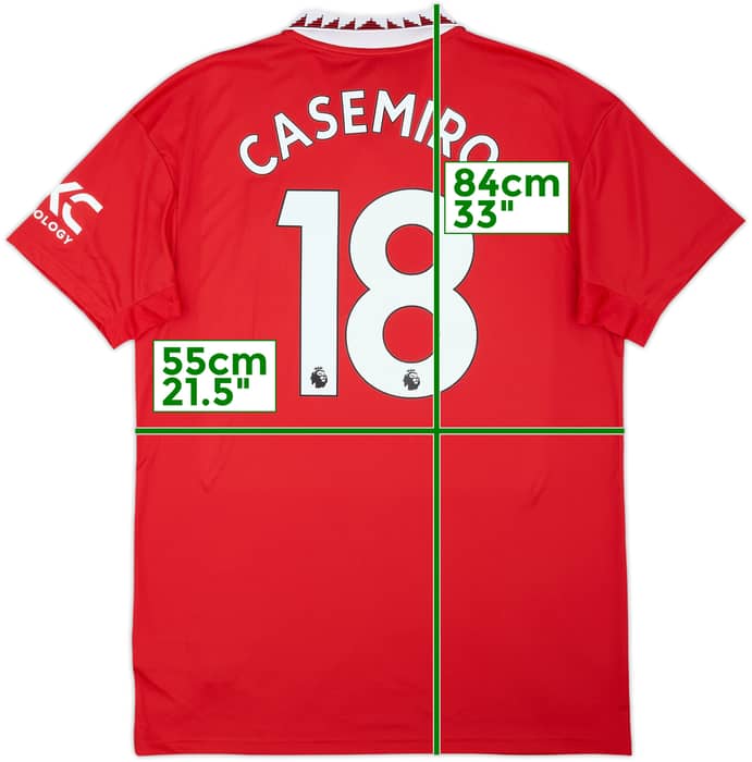 2022-23 Manchester United Home Shirt Casemiro #18 (L)