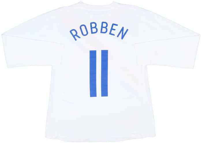 2006-08 Netherlands Player Issue Away L/S Shirt Robben #11 - 5/10 - (L)