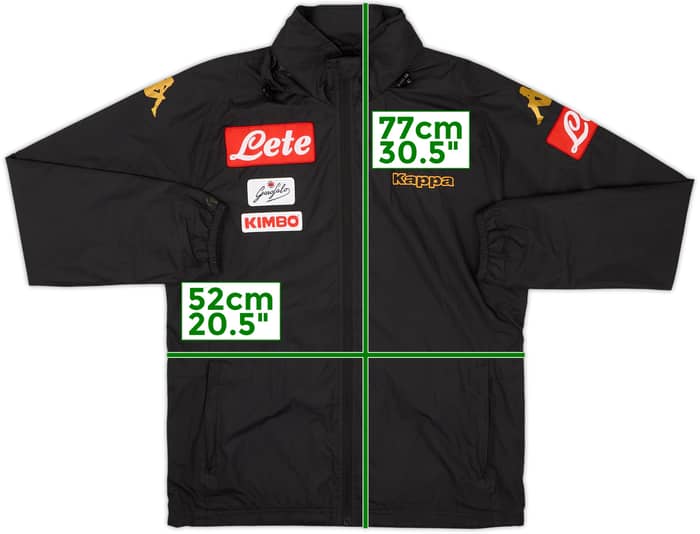 2016-17 Napoli Kappa Hooded Rain Jacket - 6/10 - (M)